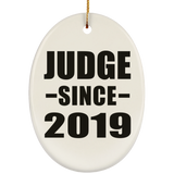 Judge Since 2019 - Oval Ornament