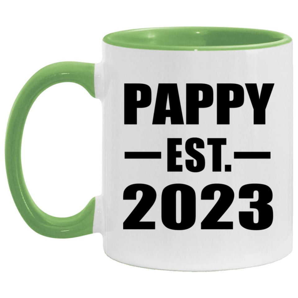 Pappy Established EST. 2023 - 11oz Accent Mug Green