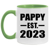 Pappy Established EST. 2023 - 11oz Accent Mug Green