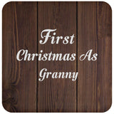 First Christmas As Granny - Drink Coaster D