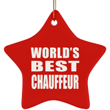 World's Best Chauffeur - Star Ornament