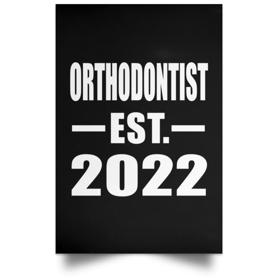 Orthodontist Established EST. 2022 - Poster Portrait