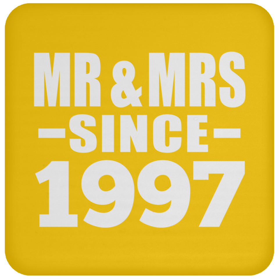 27th Anniversary Mr & Mrs Since 1997 - Drink Coaster