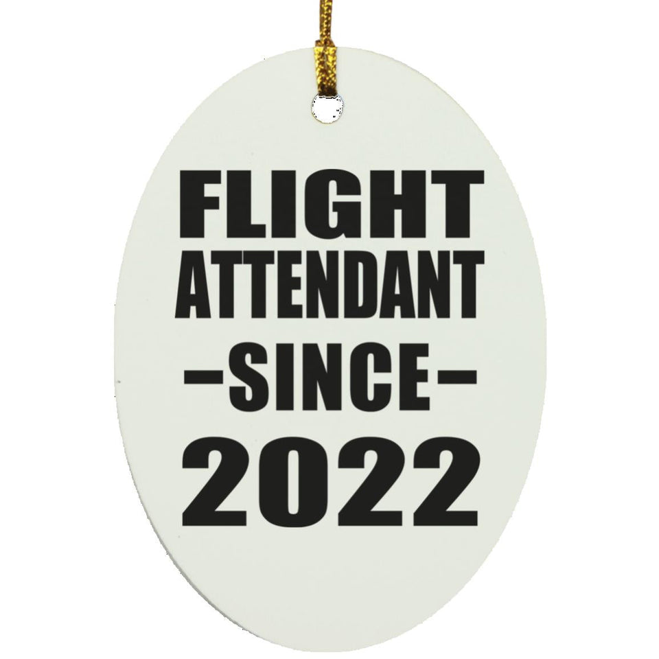 Flight Attendant Since 2022 - Oval Ornament
