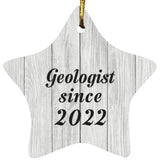 Geologist Since 2022 - Star Ornament F