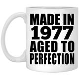 47th Birthday Made In 1977 Aged to Perfection - 11 Oz Coffee Mug