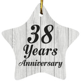 38th Anniversary 38 Years Anniversary - Star Ornament F