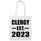 Clergy Established EST. 2023 - Tote Bag White