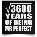 60th Anniversary Square Root of 3600 Years of Mr Perfect - Poster Square