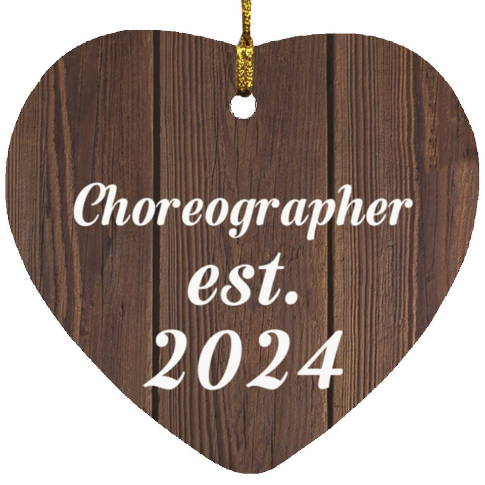 Choreographer Established Est. 2024 - Heart Ornament D