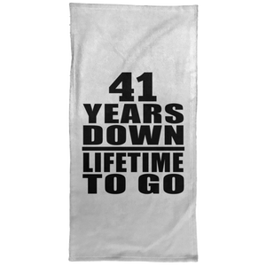 41st Anniversary 41 Years Down Lifetime To Go - Hand Towel