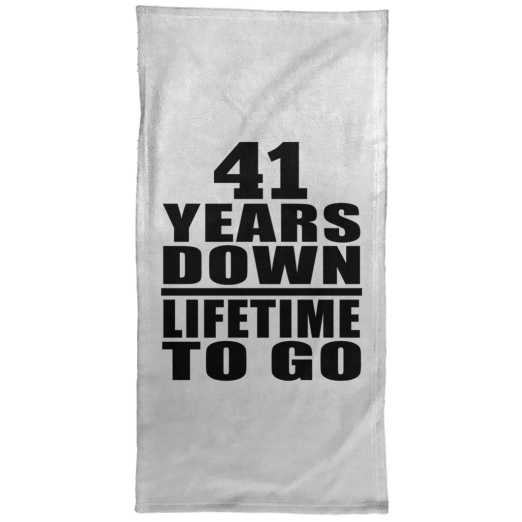 41st Anniversary 41 Years Down Lifetime To Go - Hand Towel