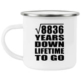 94th Anniversary Square Root of 8836 Years Lifetime To Go - 12oz Camping Mug