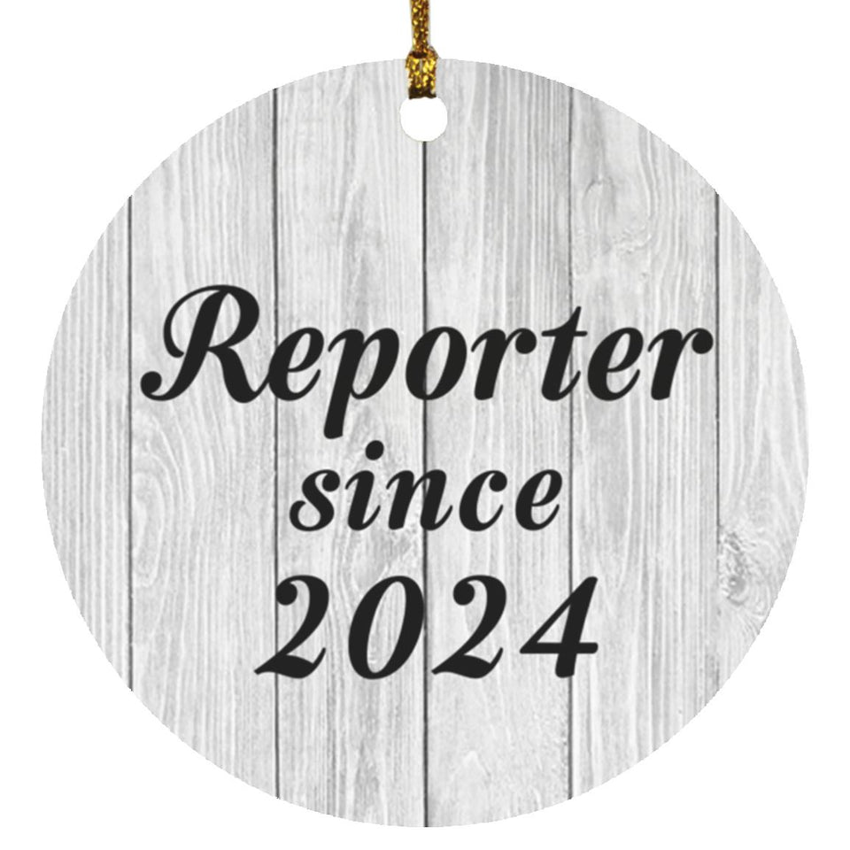 Reporter Since 2024 - Circle Ornament F