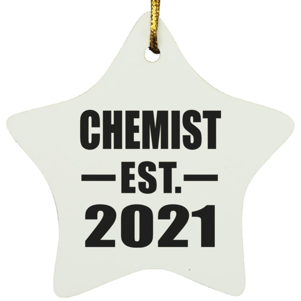 Chemist Established EST. 2021 - Star Ornament