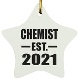 Chemist Established EST. 2021 - Star Ornament