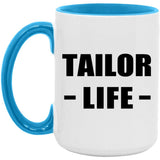 Tailor Life - 15oz Accent Mug Blue