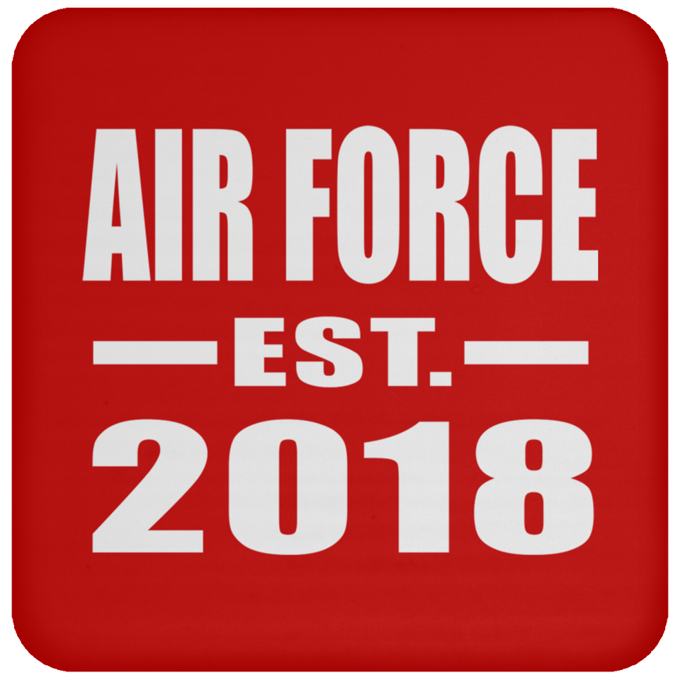 Air Force Established EST. 2018 - Drink Coaster
