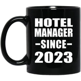 Hotel Manager Since 2023 - 11oz Coffee Mug Black