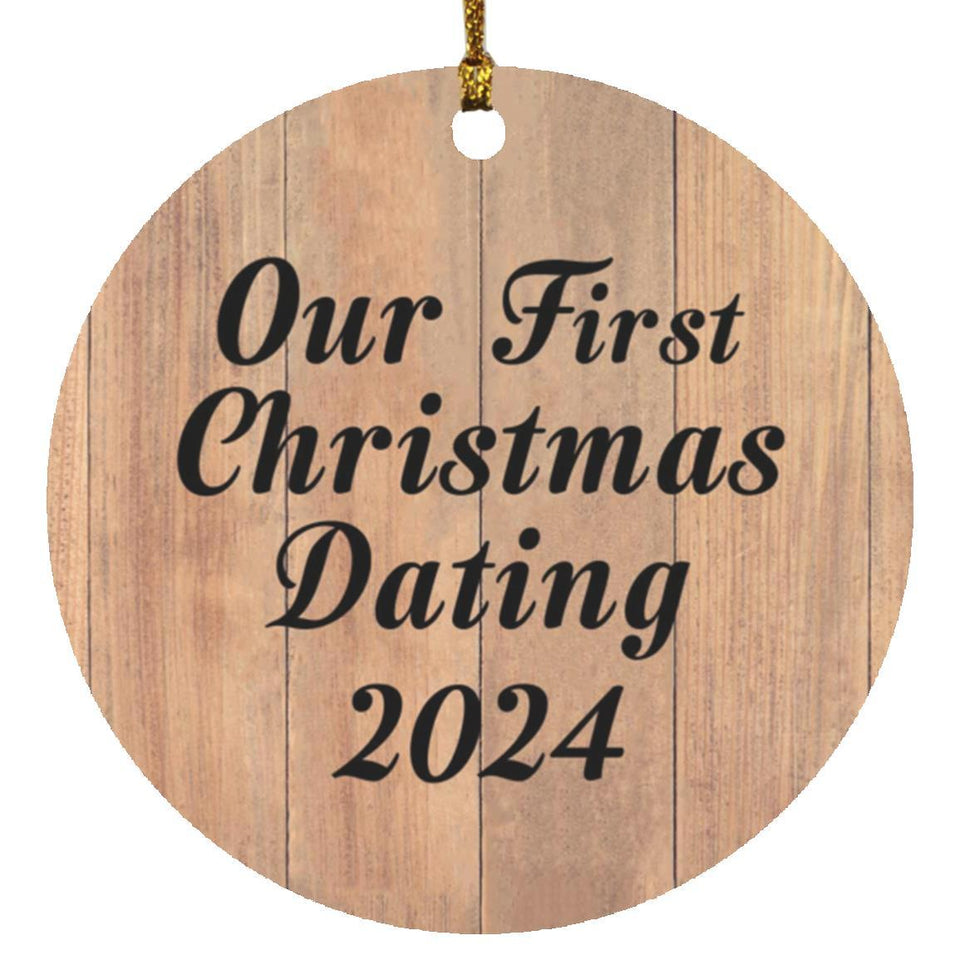 Our First Christmas Dating 2024 - Circle Ornament C