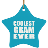 Coolest Gram Ever - Star Ornament