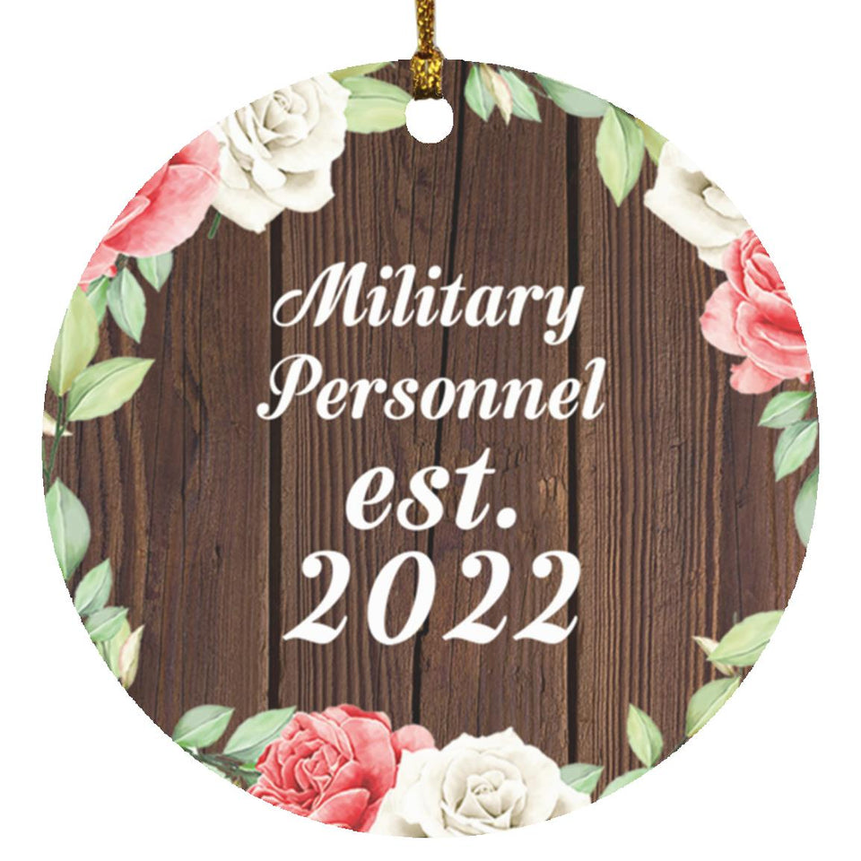 Military Personnel Established Est. 2022 - Circle Ornament A