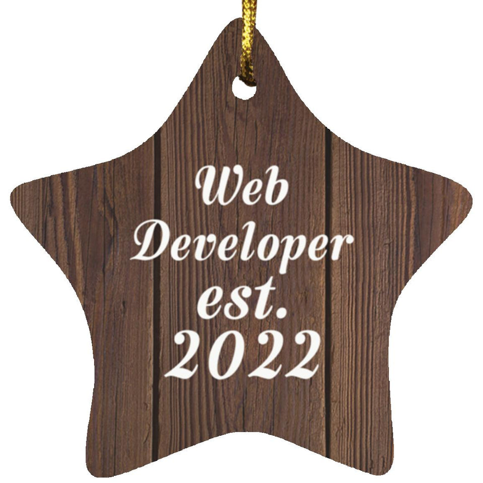 Web Developer Established Est. 2022 - Star Ornament D