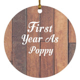 First Year As Poppy - Circle Ornament E