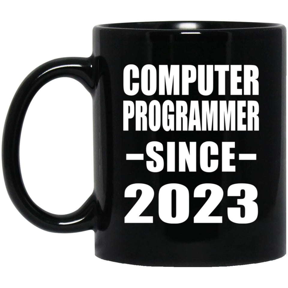 Computer Programmer Since 2023 - 11oz Coffee Mug Black
