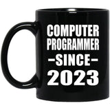 Computer Programmer Since 2023 - 11oz Coffee Mug Black