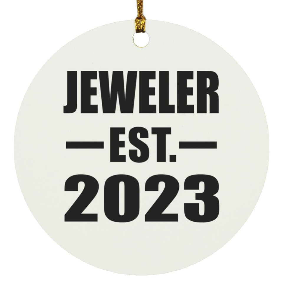Jeweler Established EST. 2023 - Circle Ornament