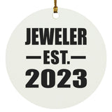Jeweler Established EST. 2023 - Circle Ornament