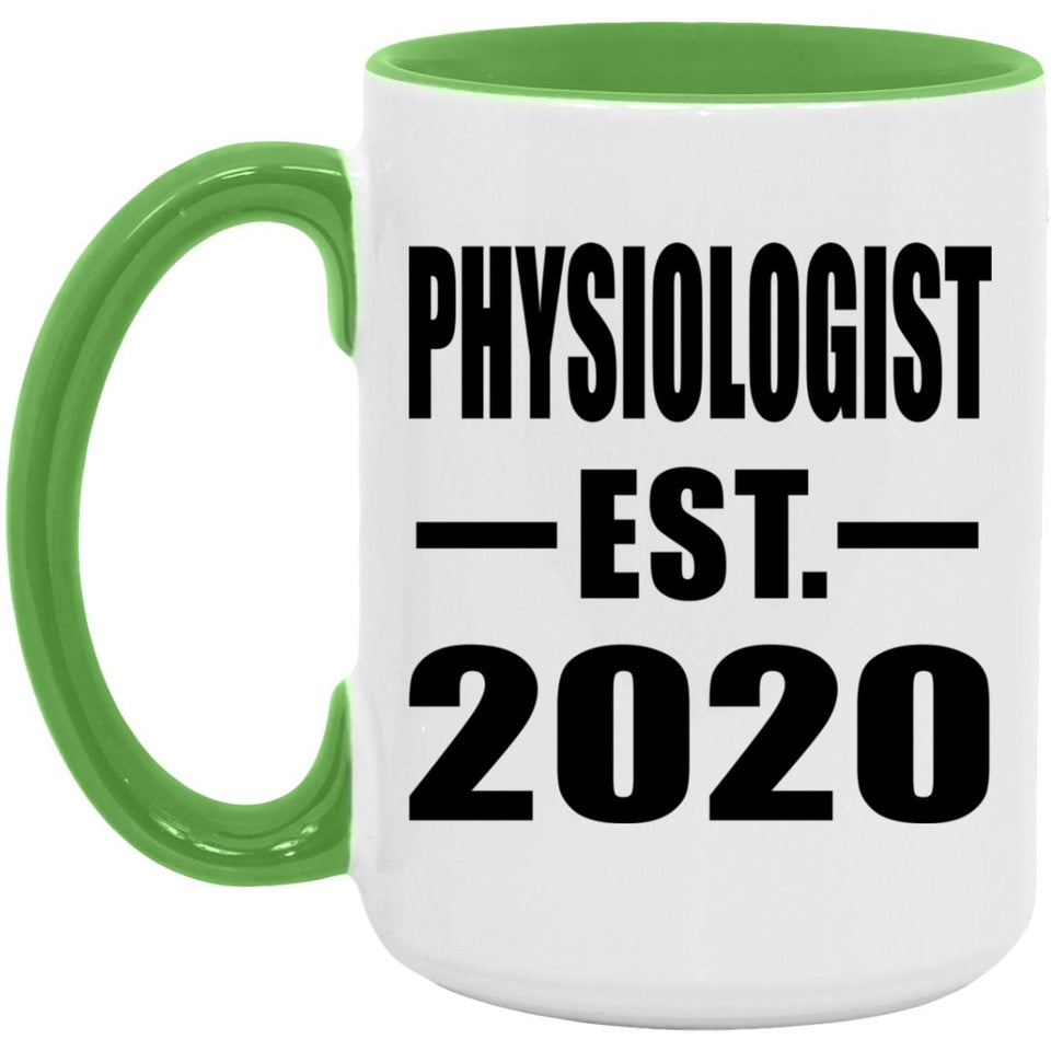 Physiologist Established EST. 2020 - 15oz Accent Mug Green