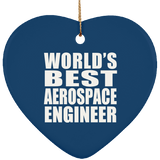 World's Best Aerospace Engineer - Heart Ornament
