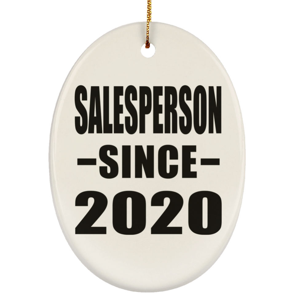 Salesperson Since 2020 - Oval Ornament
