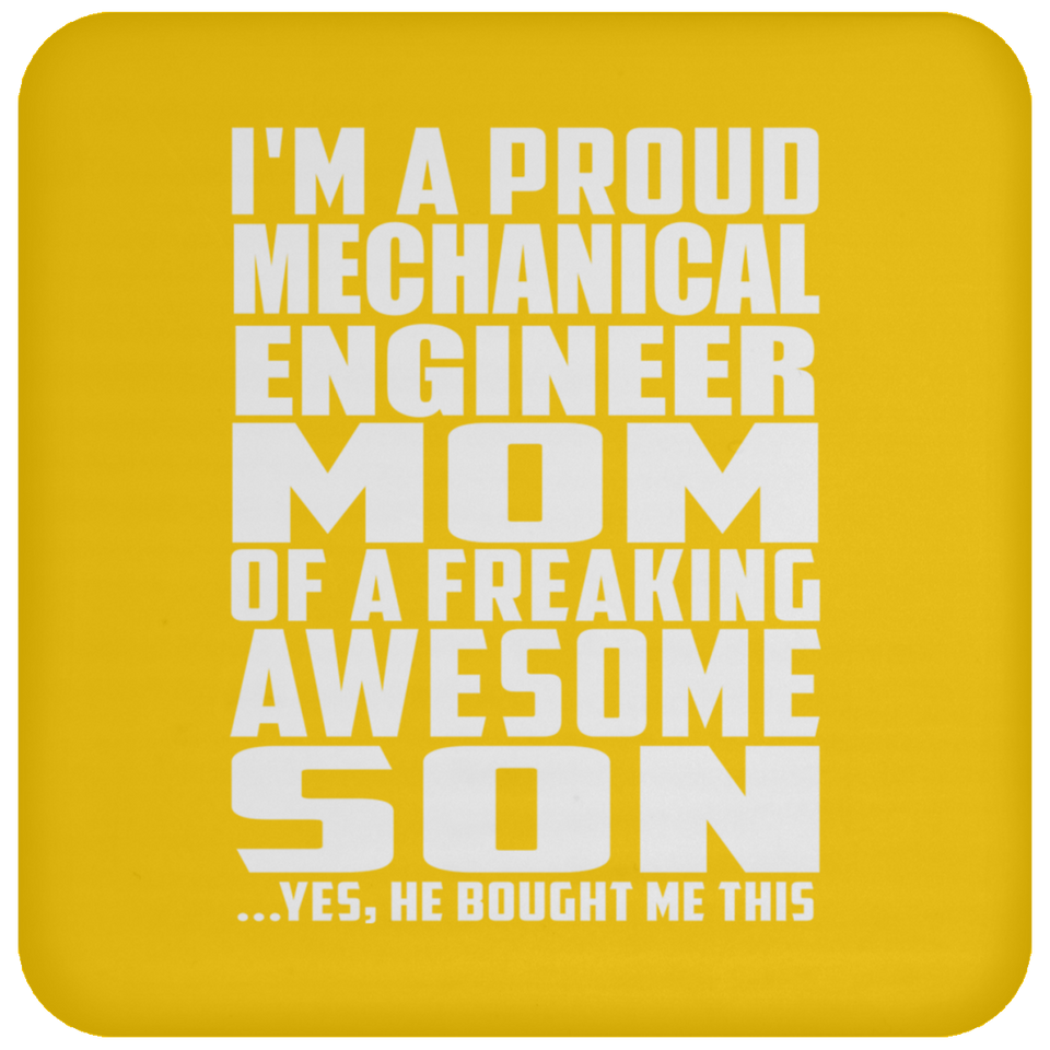 Proud Mechanical Engineer Mom Of Awesome Son - Drink Coaster