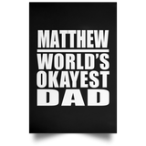 Matthew World's Okayest Dad - Poster Portrait