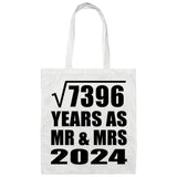 86th Anniversary Square Root of 7396 Years As Mr & Mrs 2024 - Tote Bag White
