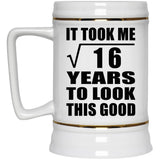 4th Birthday Took Square Root of 16 Years To Look Good - Beer Stein