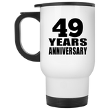 49th Anniversary 49 Years - White Travel Mug