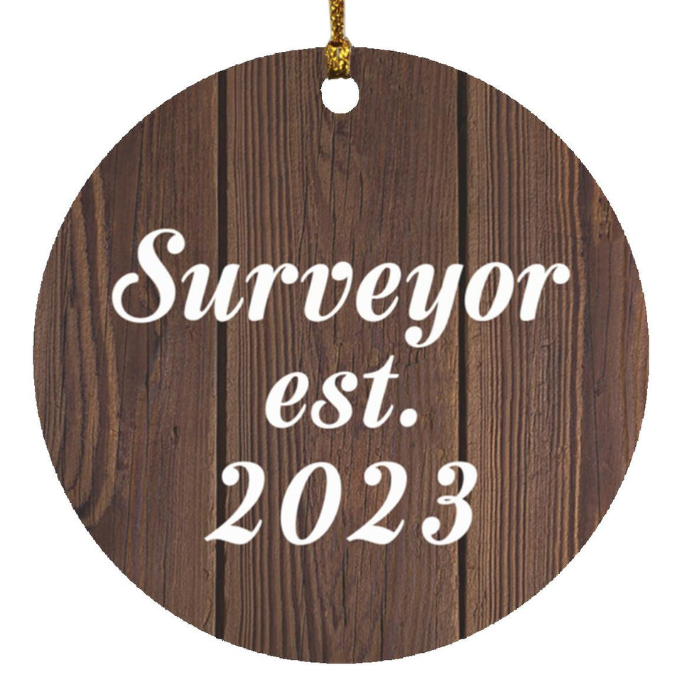 Surveyor Established Est. 2023 - Circle Ornament D