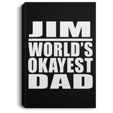 Jim World's Okayest Dad - Canvas Portrait