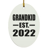 Grandkid Established EST. 2022 - Oval Ornament