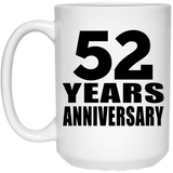 52nd Anniversary 52 Years - 15 Oz Coffee Mug