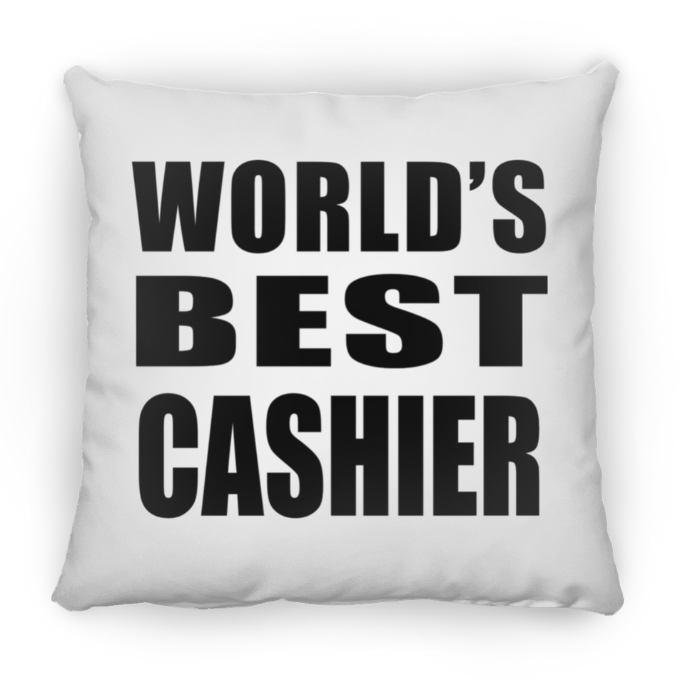 World's Best Cashier - Throw Pillow
