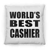World's Best Cashier - Throw Pillow