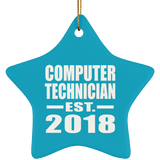 Computer Technician Established EST. 2018 - Star Ornament