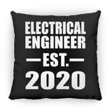 Electrical Engineer Established EST. 2020 - Throw Pillow Black
