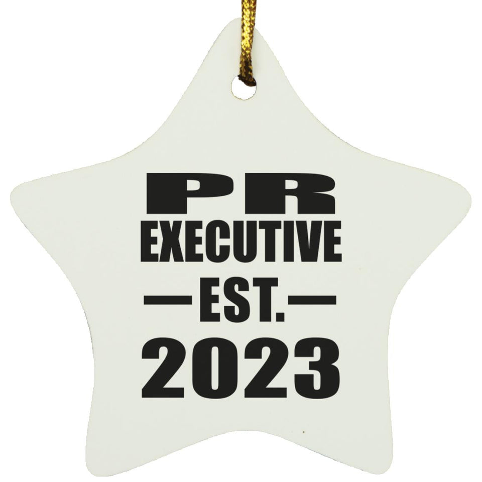 PR Executive Established EST. 2023 - Star Ornament