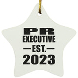 PR Executive Established EST. 2023 - Star Ornament